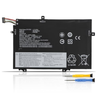 K KYUER 45Wh L17L3P52 L17M3P53 Baterie pro notebook Lenovo ThinkPad L480 L490 L580 L590 L14 L15 2020 2021 Gen 2 01AV463 01AV4666